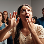 **A passionate storyteller gesturing expressively, captivating a diverse audience. Focus on conveying emotion and connection.** (This captures the essence of authenticity, empathy, and presentation skills)