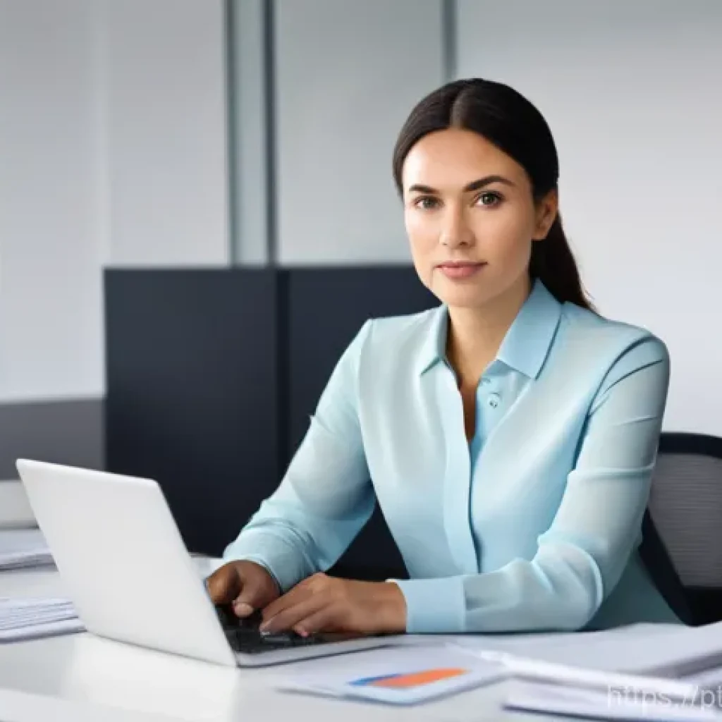 스토리텔러 연봉 협상 팁과 실수 - **Prompt:** A focused professional woman, in her early 30s, with a determined yet confident expressi...