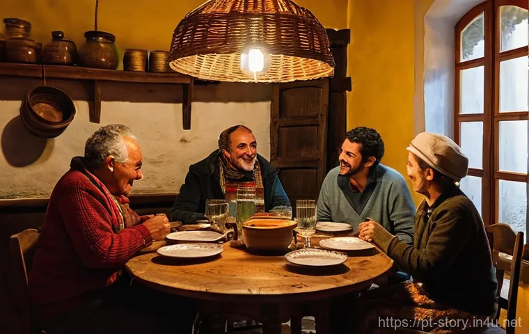 스토리텔러 필수 스킬 10가지 - **Prompt:** A heartwarming scene depicting two friends, a young Portuguese woman and an older Portug...