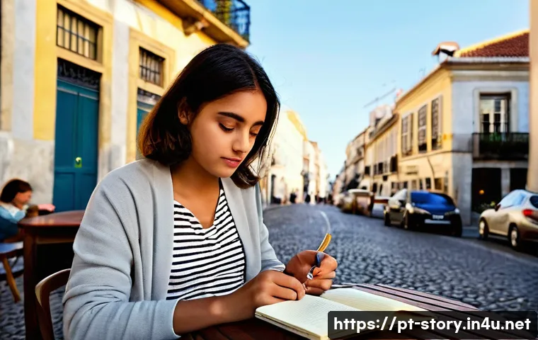 스토리텔러로서 창의성을 높이는 연습 - A creative young woman with bright, curious eyes, casually dressed in a comfortable cardigan and jea...
