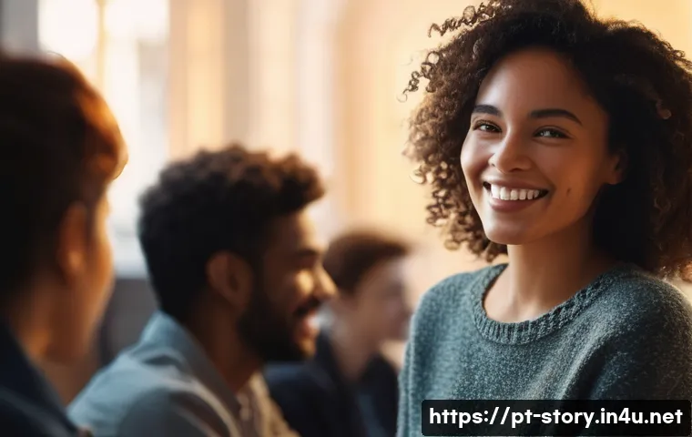 스토리텔러 관련 필수 공부법 - **Prompt 1: Authentic Connection Through Storytelling**
"A warmly lit, cozy scene featuring a di...