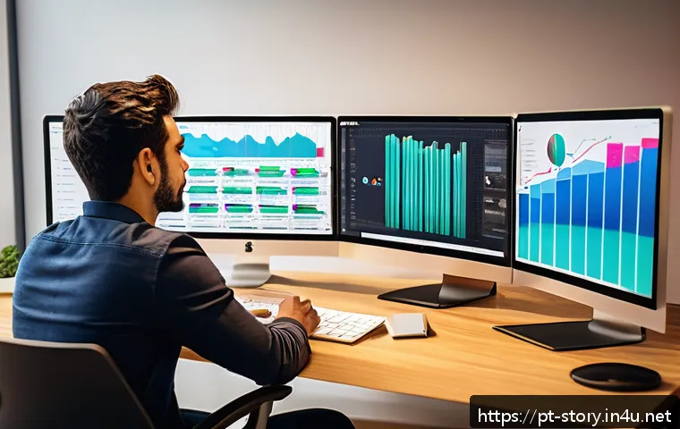 스토리텔러와 디지털 스토리 제작 사례 - A vibrant digital marketing workspace focused on personalized storytelling for a Brazilian audience:...