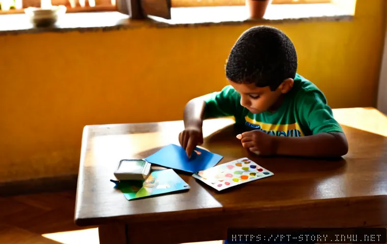 Home 26 스토리텔러의 창의적 문제 해결 사례 - Photorealistic Brazilian storyteller in a sunlit community library, thoughtfully arranging colorful ...
