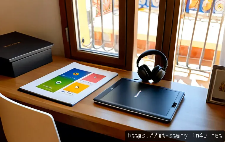 스토리텔러 직무에서 활용하는 베스트 툴 - Photorealistic Portuguese storyteller at a clean Lisbon home office desk, arranging illustrated stor...